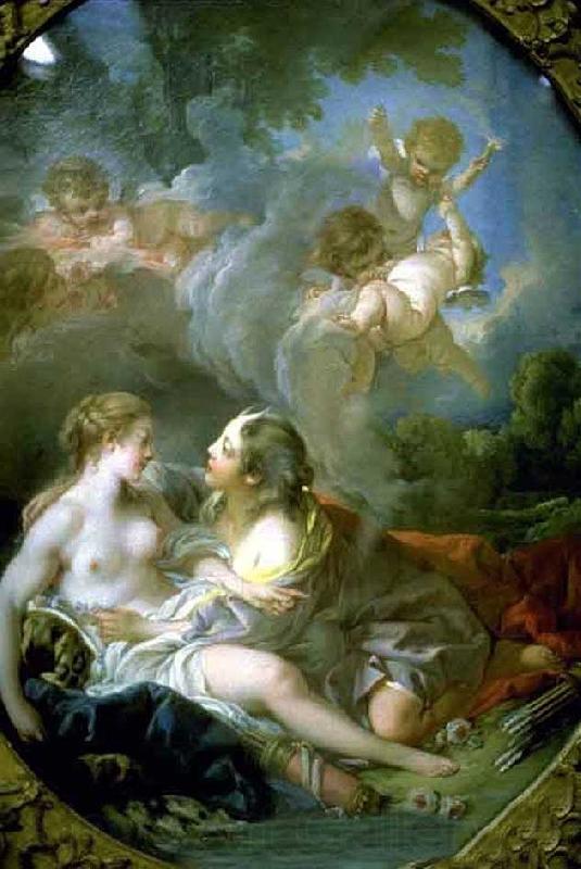 Francois Boucher Jupiter as Diana Surprises Callisto Spain oil painting art
